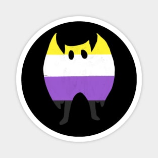 Mothman enby pride Magnet